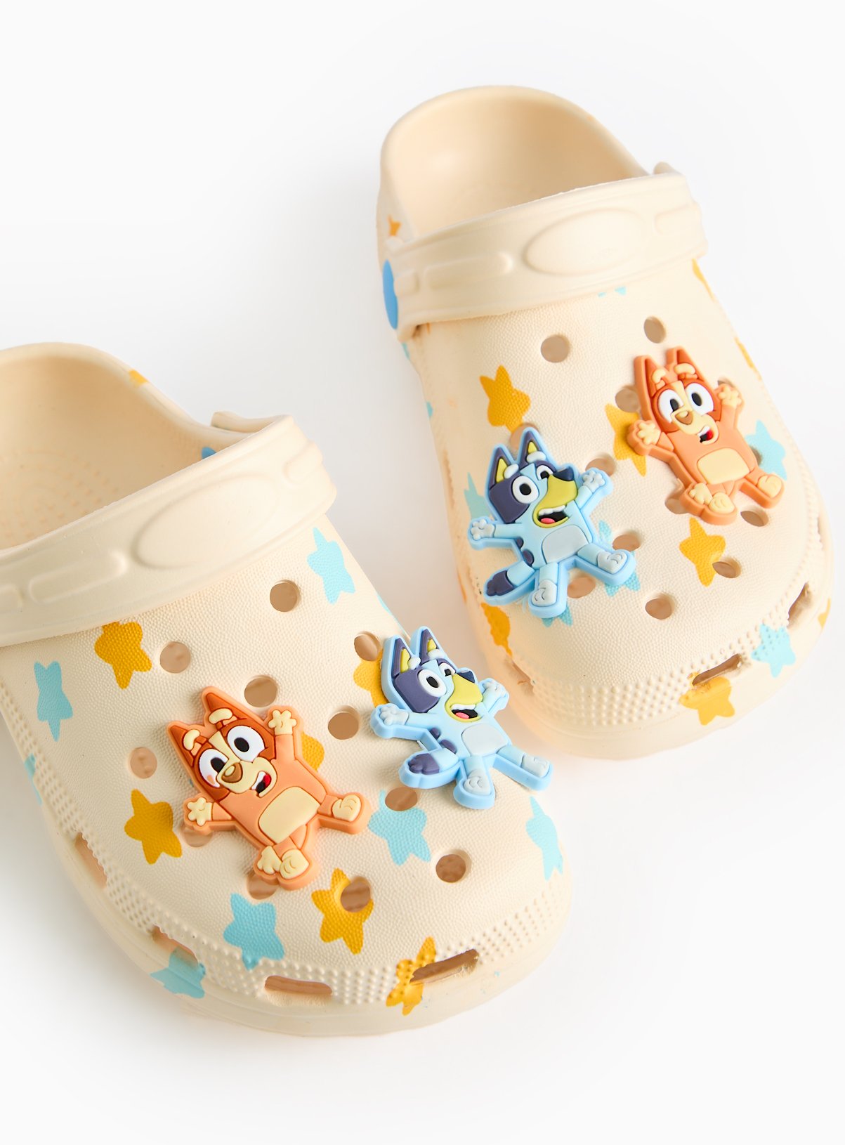 Bluey Stone Ankle Strap Clogs 
