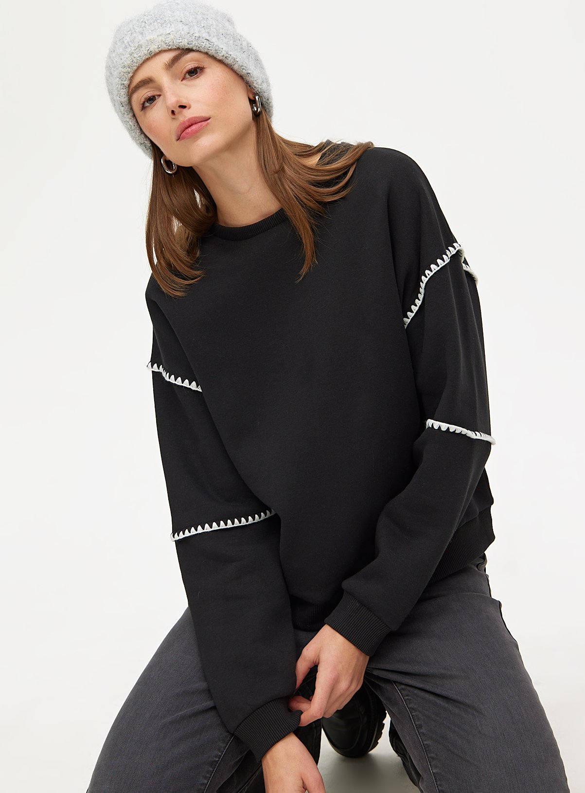 Ladder Stitch Sweatshirt 