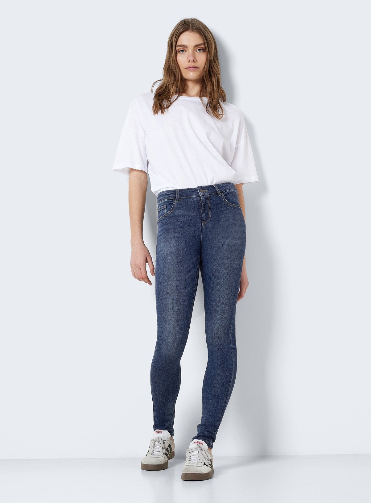 NOISY MAY Skinny Shaper Jeans Dark Blue 
