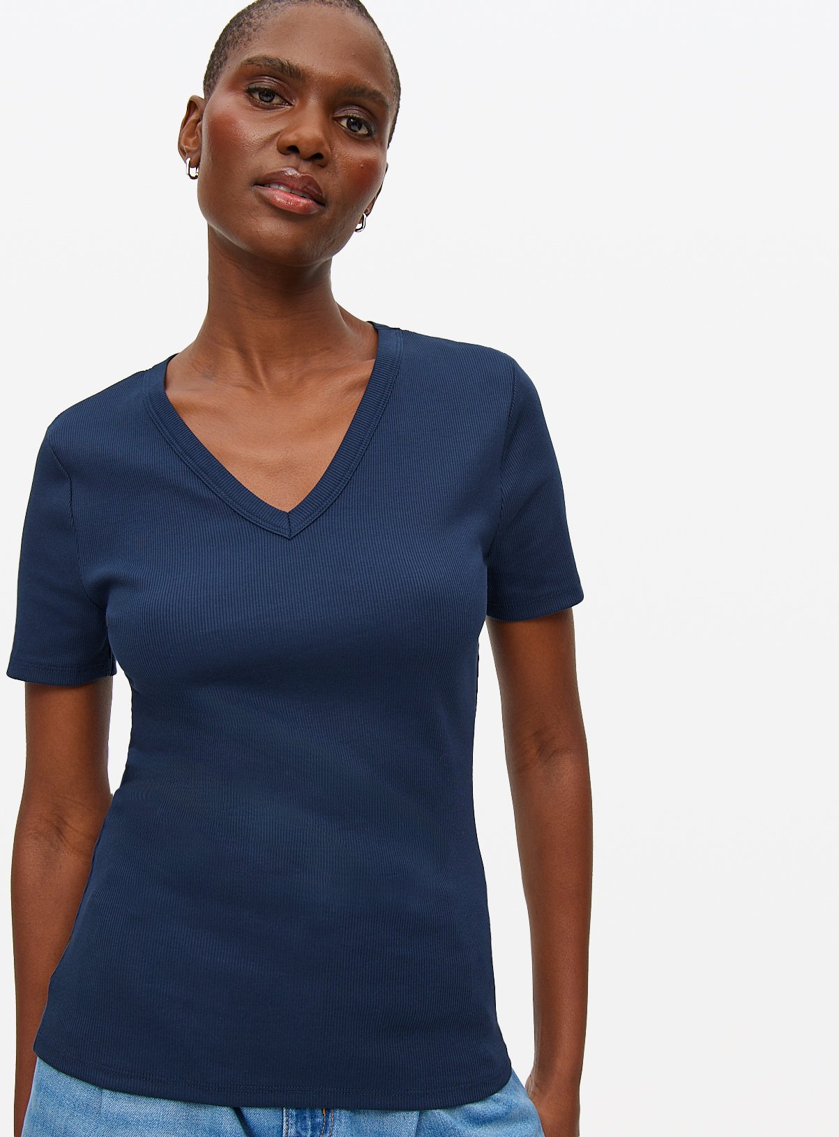 V Neck Short Sleeve T-Shirt 