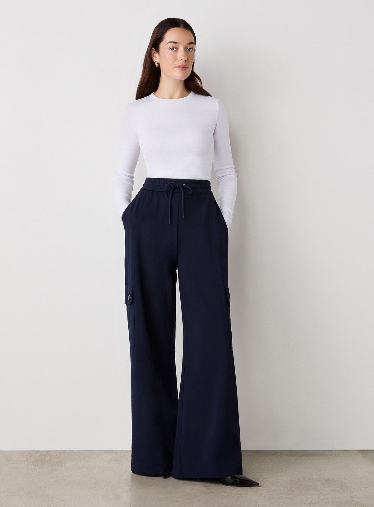 FINERY Deliah Trouser Navy 10S