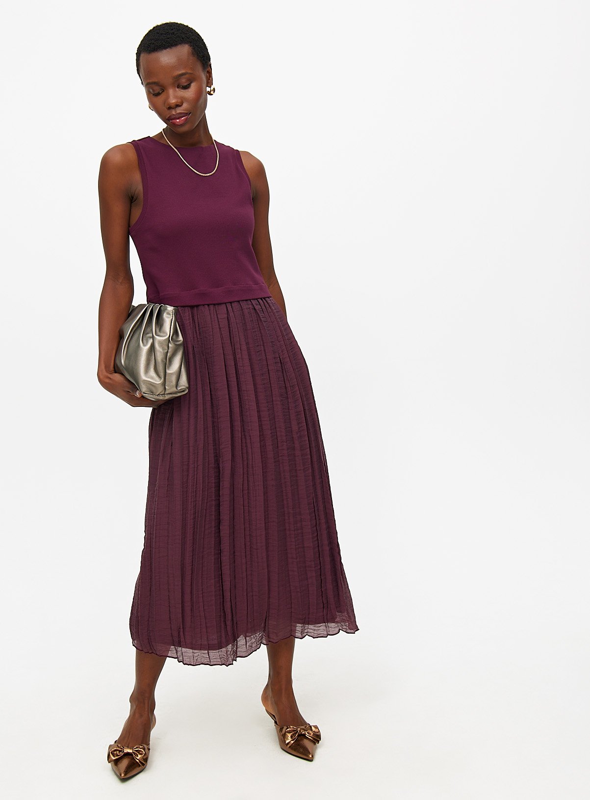 Tulle Layer Midaxi Dress 