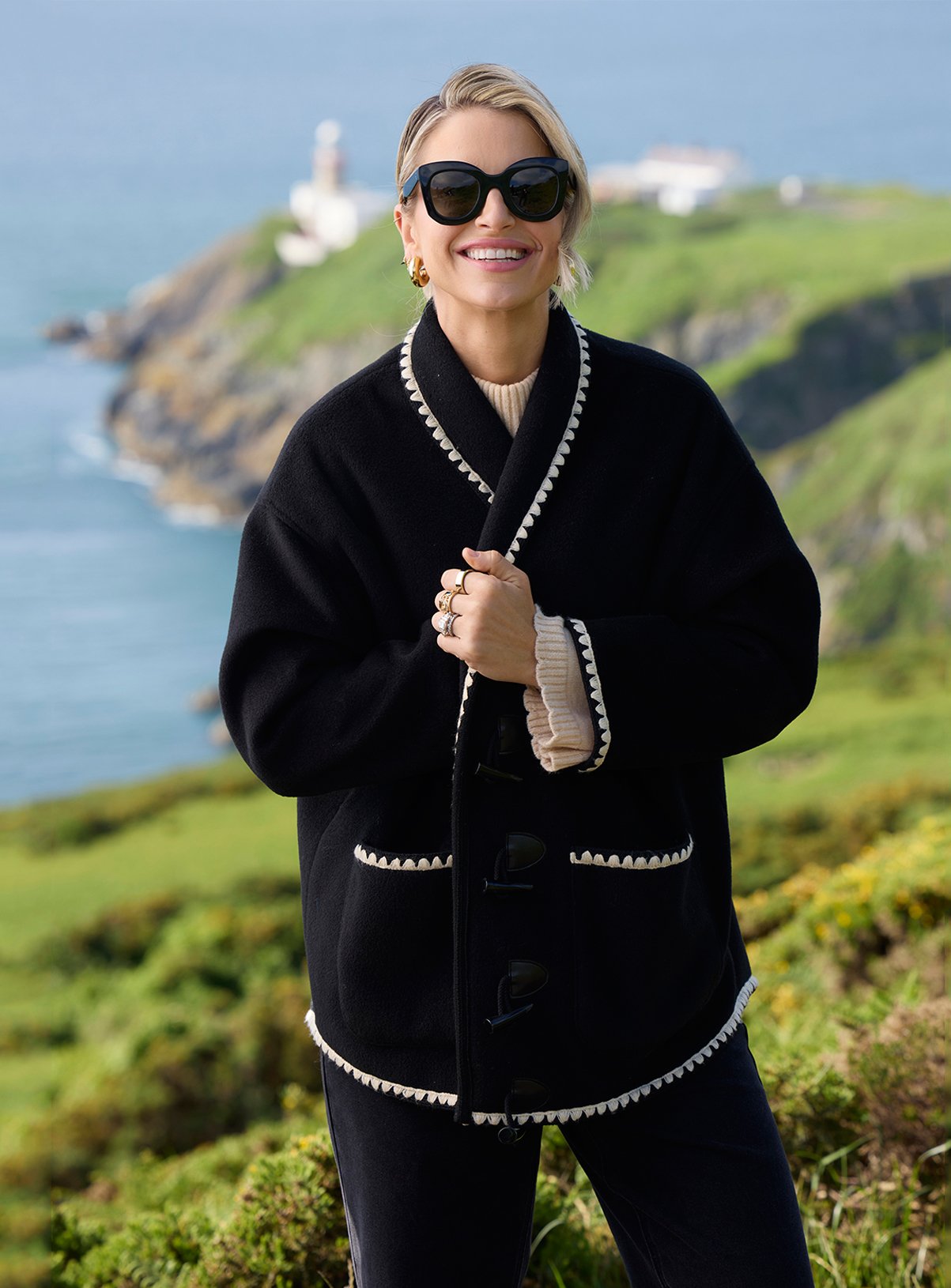 VOGUE WILLIAMS Black Trim Jacket 