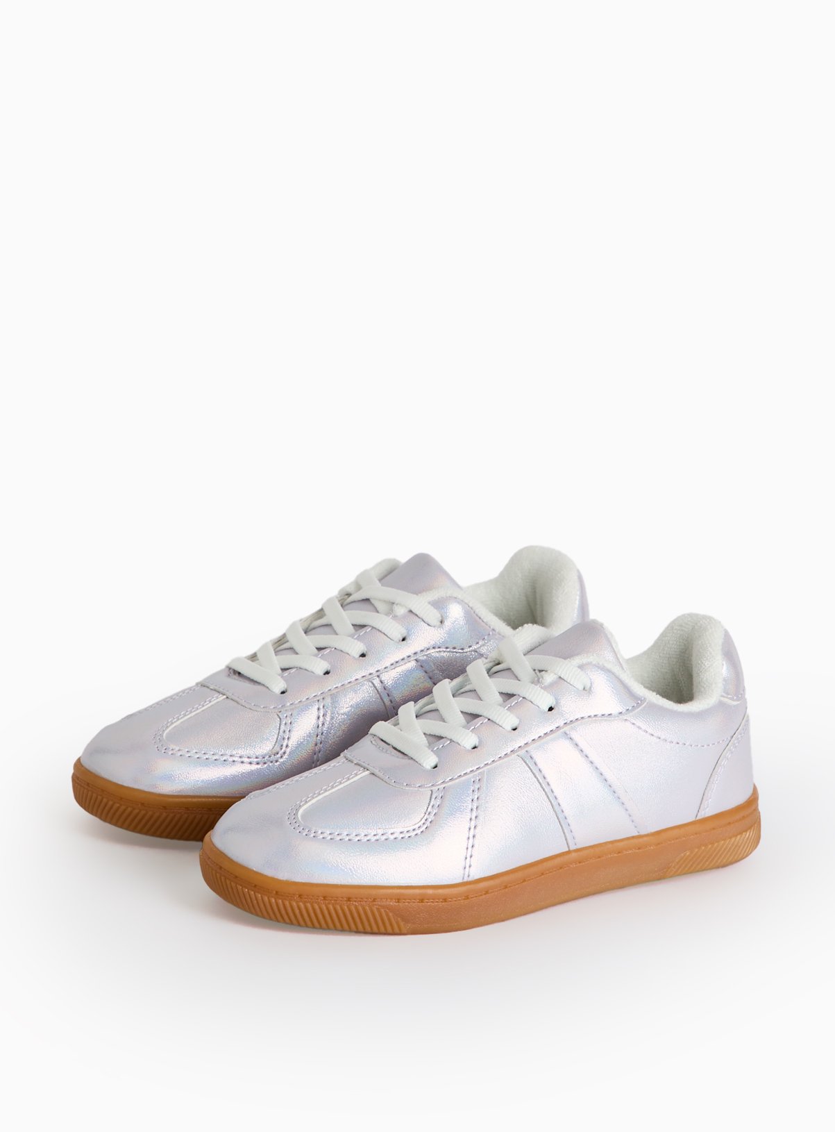 Iridescent Panel Retro Trainers  