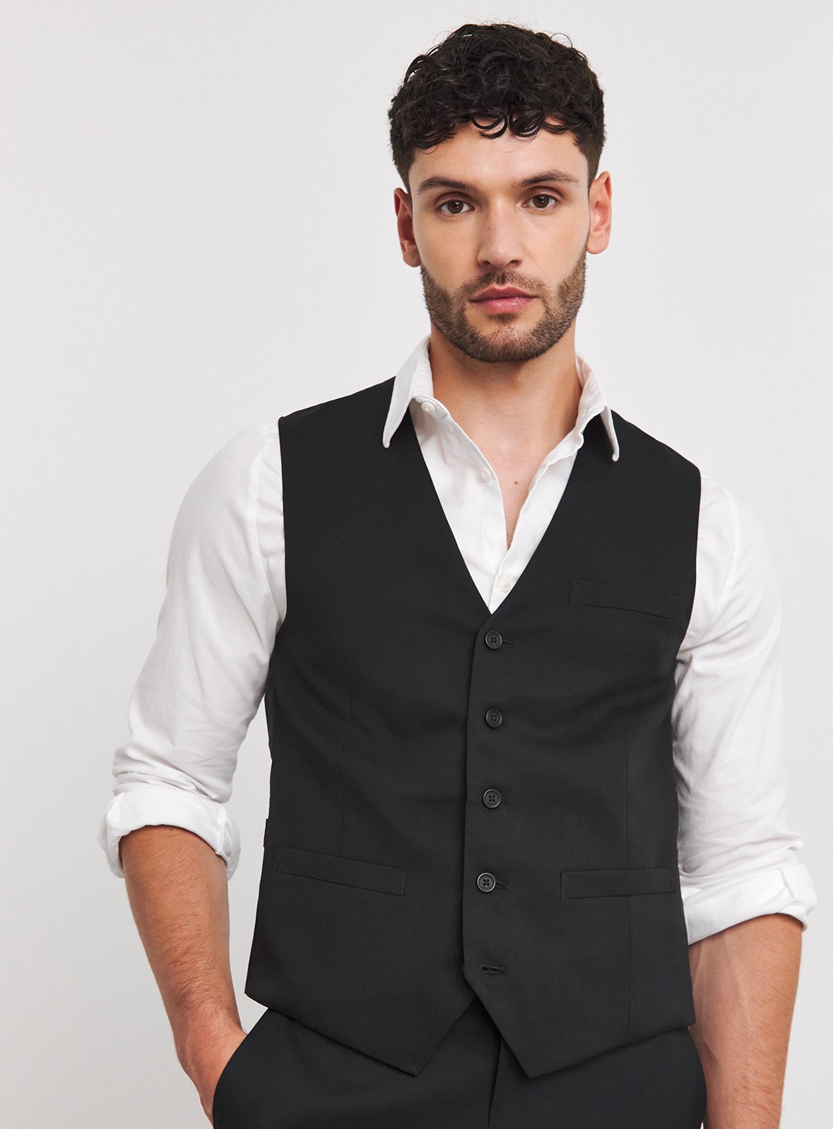 JACAMO James Waistcoat Black 