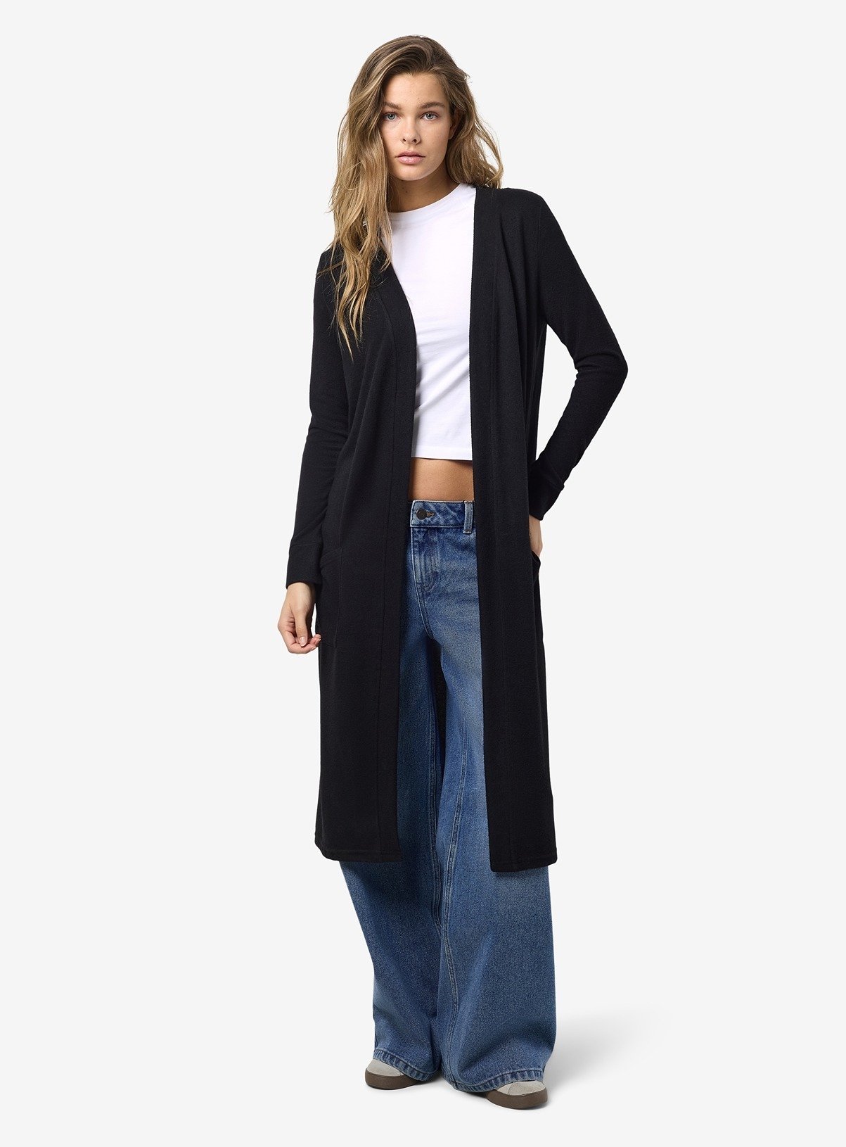 NOISY MAY Long Sleeved Long Cardigan 