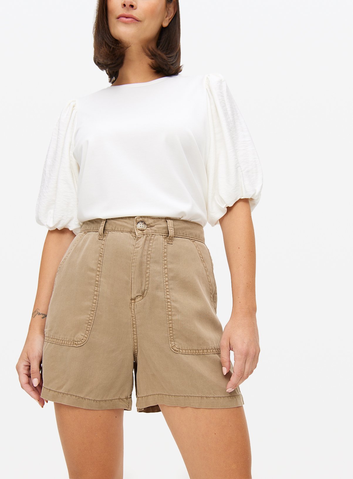 Taupe Utility Shorts 20