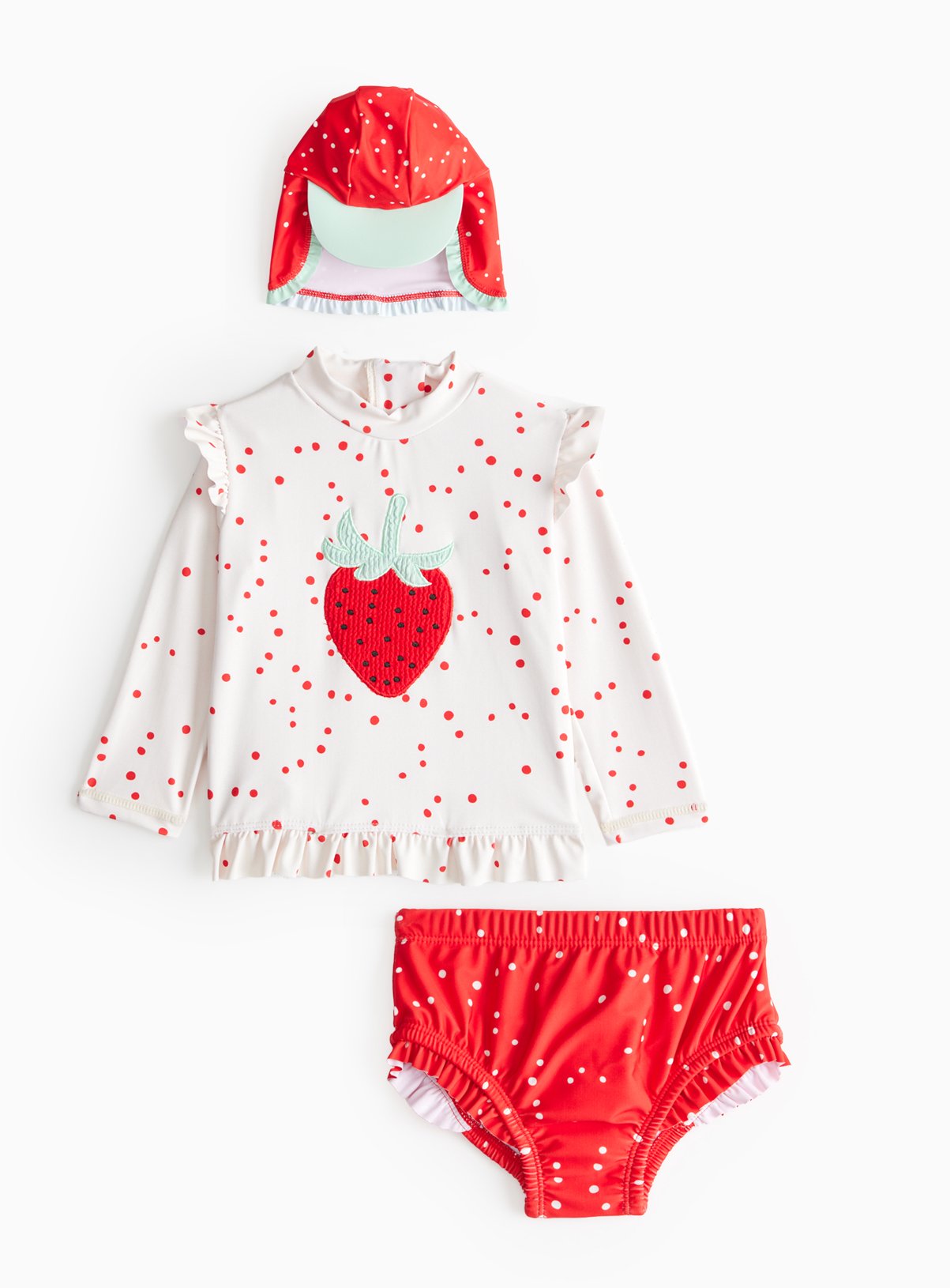 Strawberry 3 Piece Swim Set 6-9 months