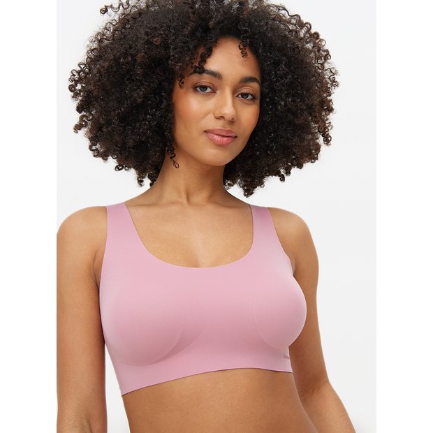 Buy Flexform™ Pink Bonded Padded Crop Top XXL Bras Tu