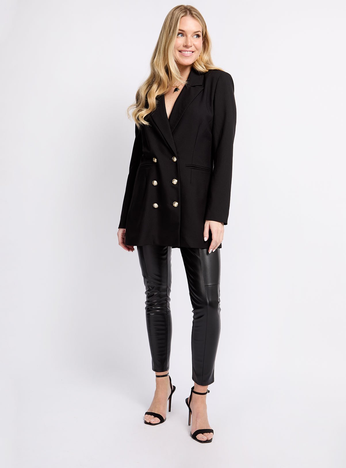 VOGUE WILLIAMS Black Pu Trousers