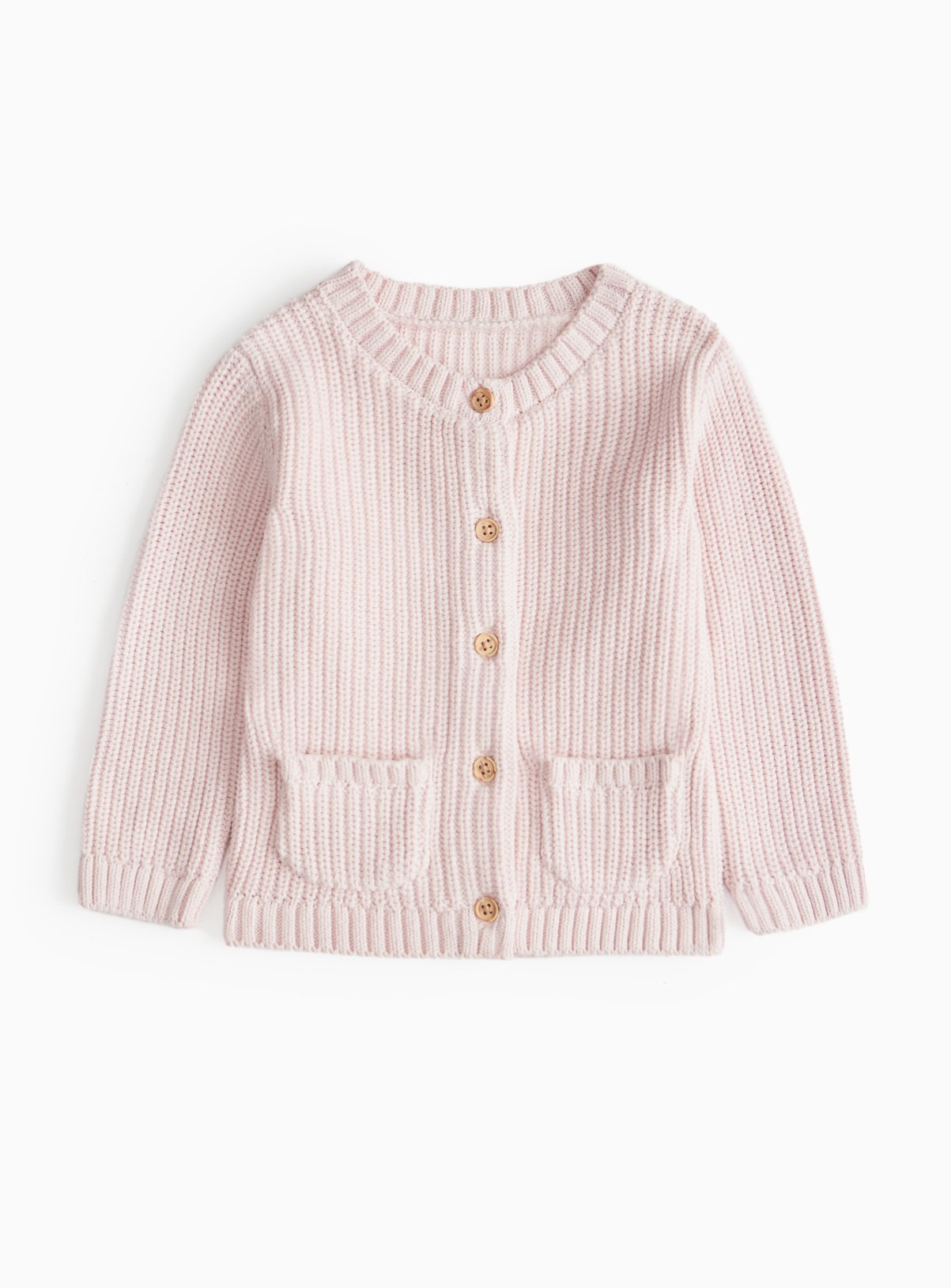 Pink Embroidered Little One Knit Cardigan