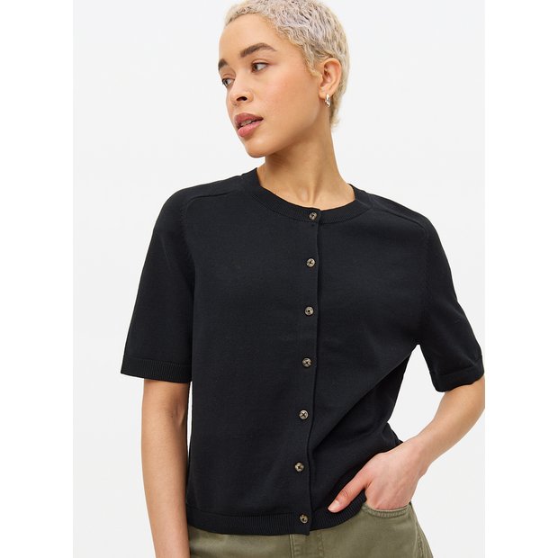 Buy Black Raglan Short Sleeve Cardigan 8 | Cardigans | Tu
