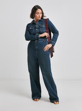 Sainsburys denim jumpsuit shop