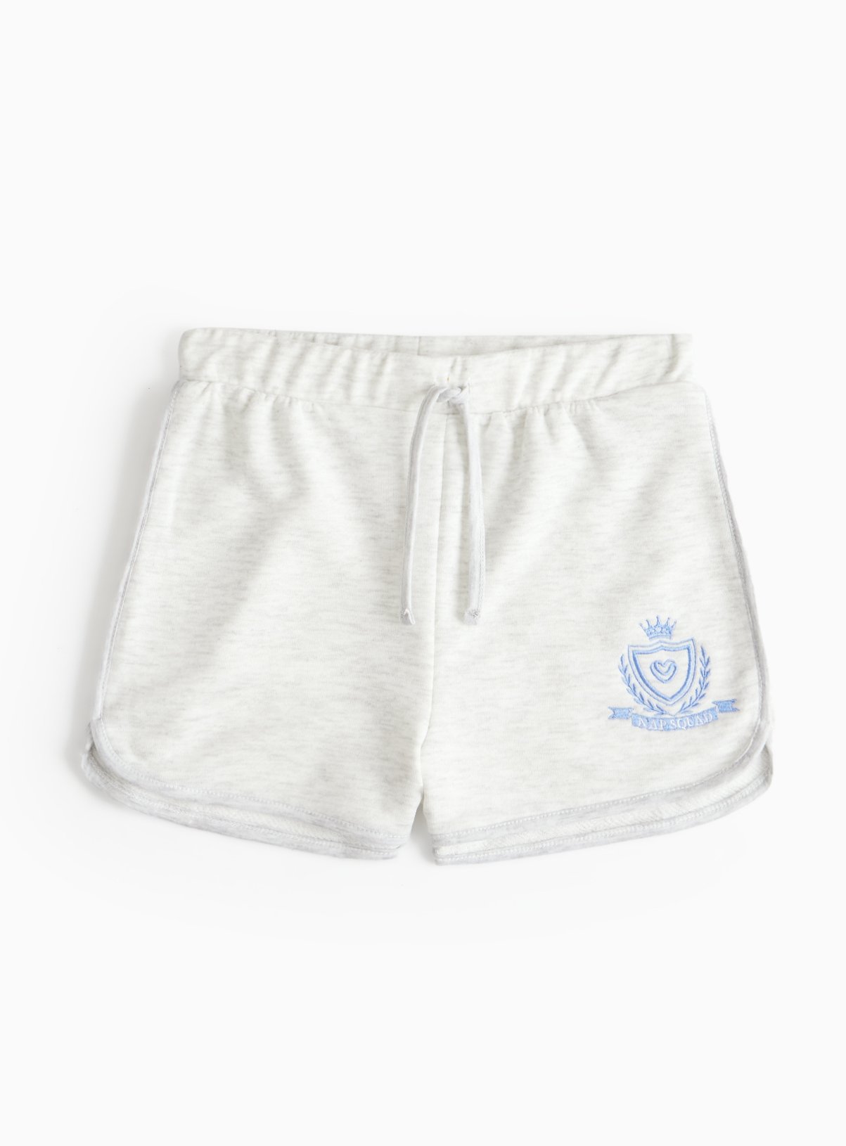 Grey Drawstring Lounge Shorts