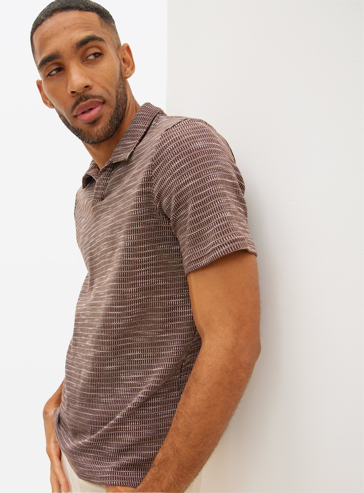 Revere Collar Polo Shirt 