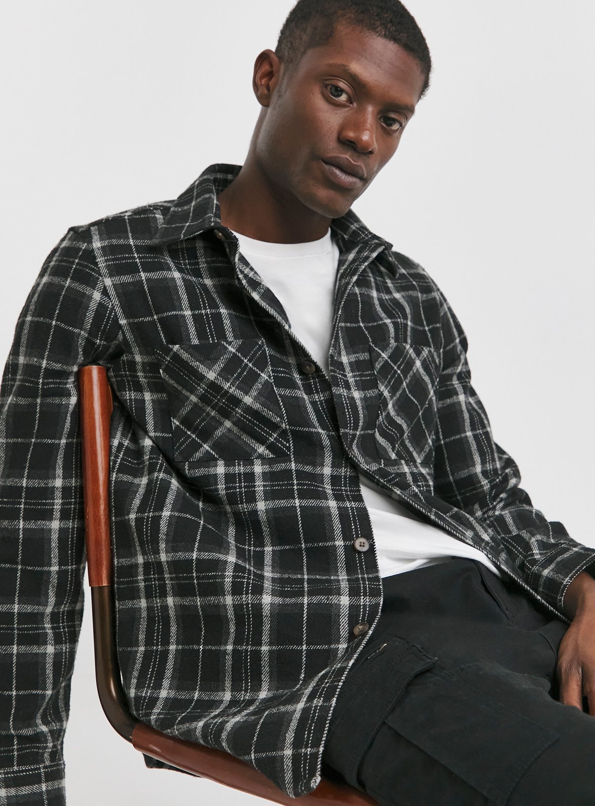 JACAMO Double Pocket Flannel Check Shirt