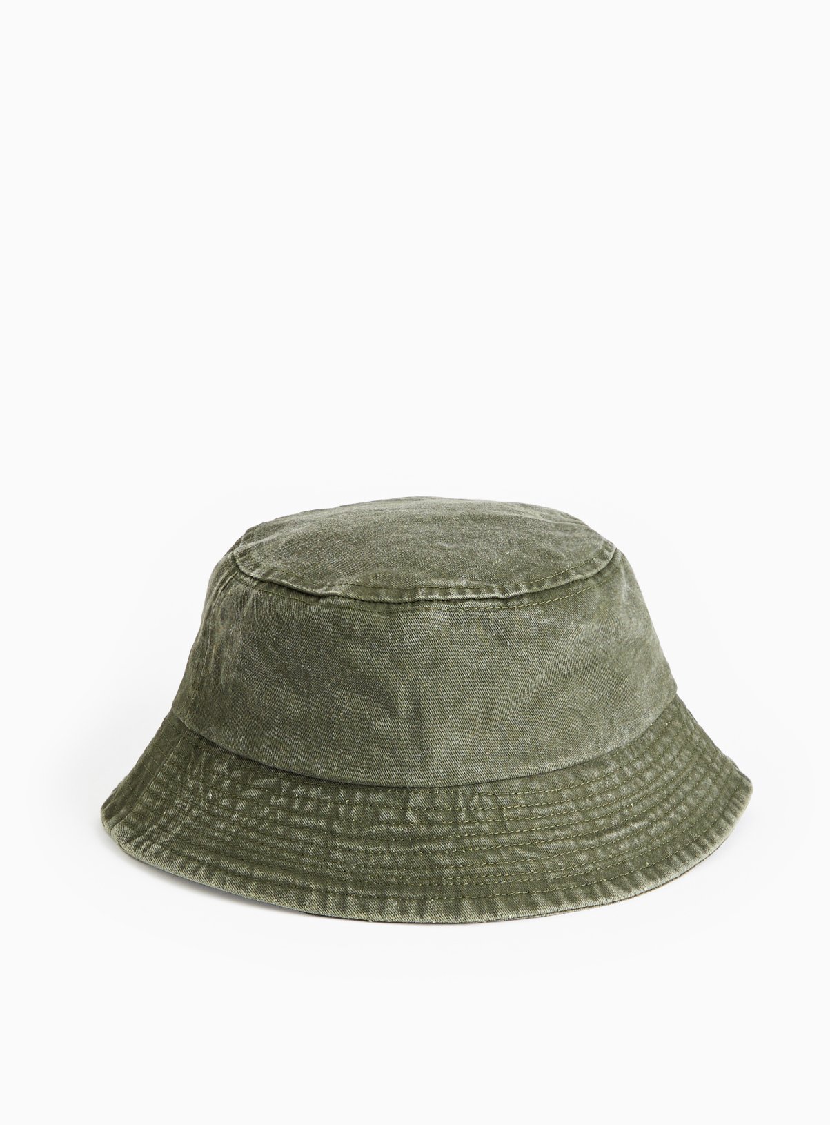 Khaki Washed Bucket Hat One Size