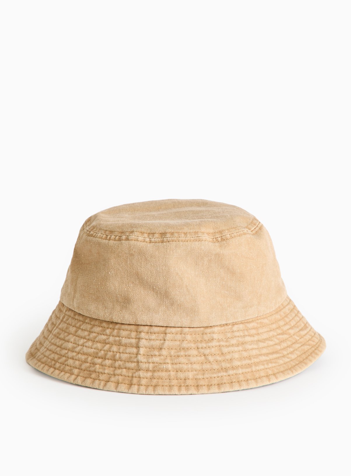 Neutral Washed Bucket Hat One Size