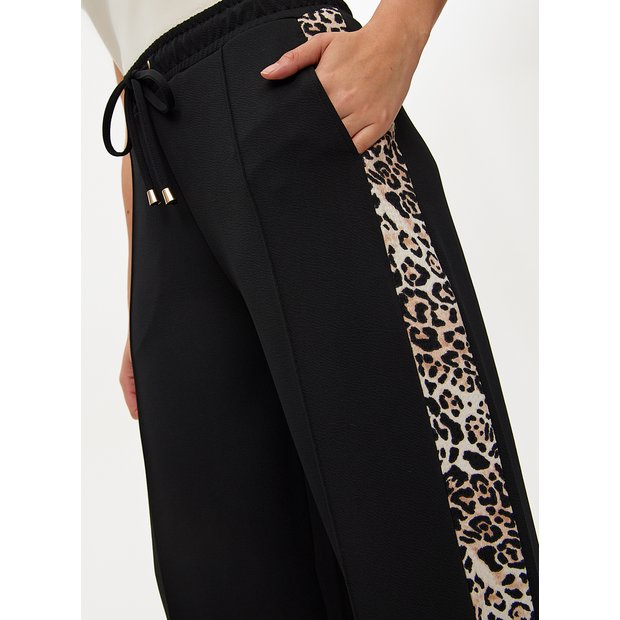 Buy Leopard Side Stripe Wide Leg Joggers 10 Joggers Tu