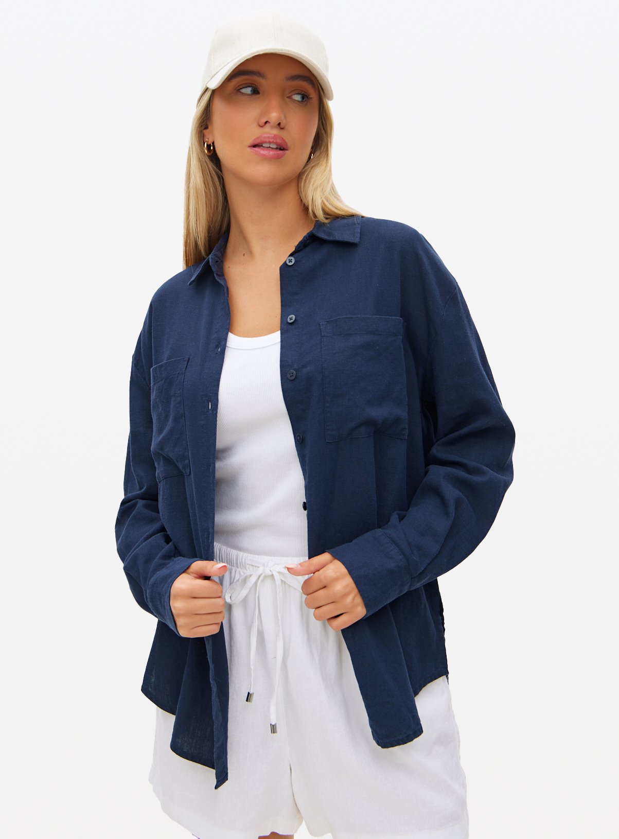 Linen Relaxed-Fit Shirt 