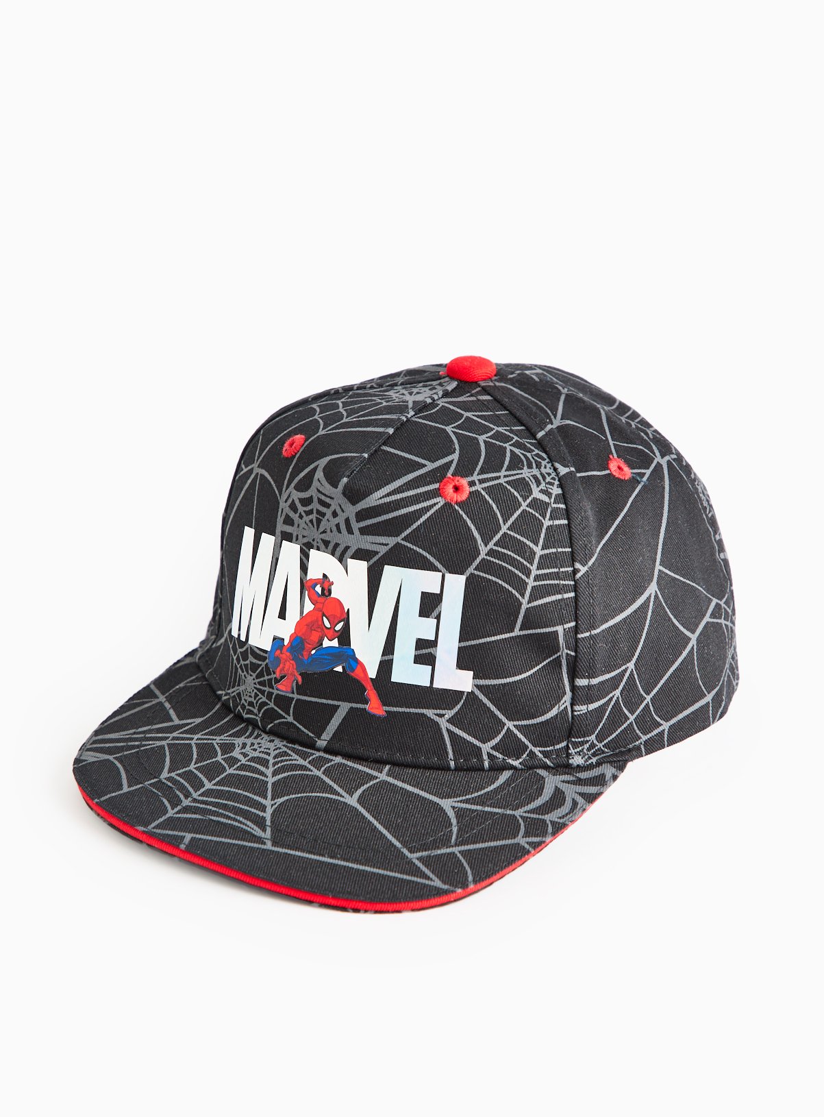 Marvel Spider-Man Print Black Cap  