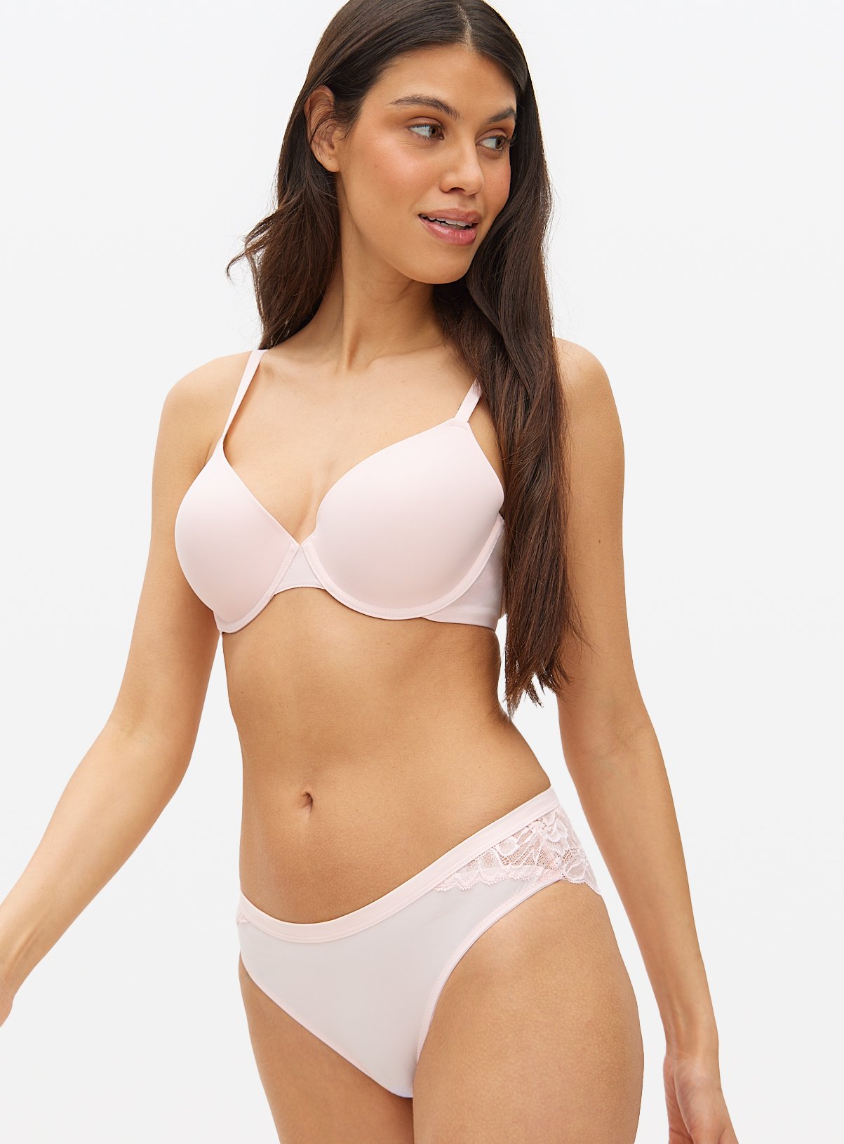 Pale Pink Padded T-Shirt Bra 