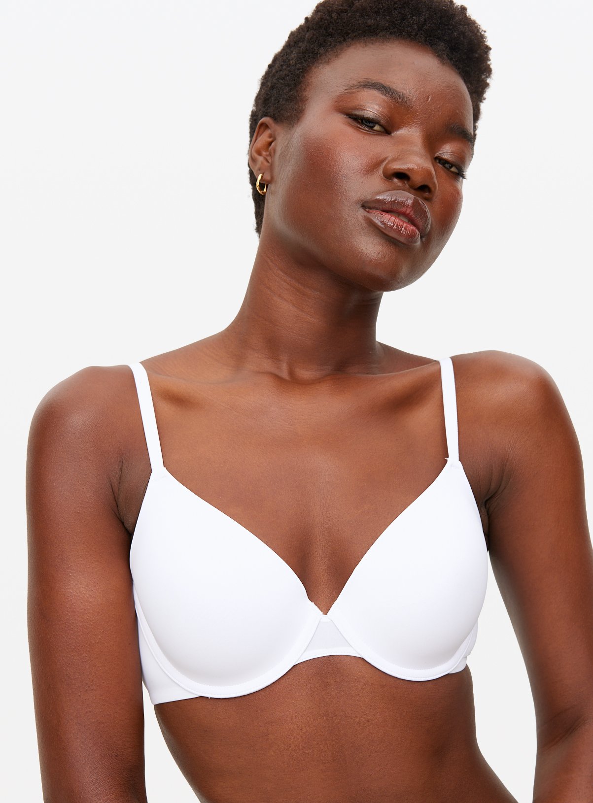 White Padded Underwired T-Shirt Bra 32C