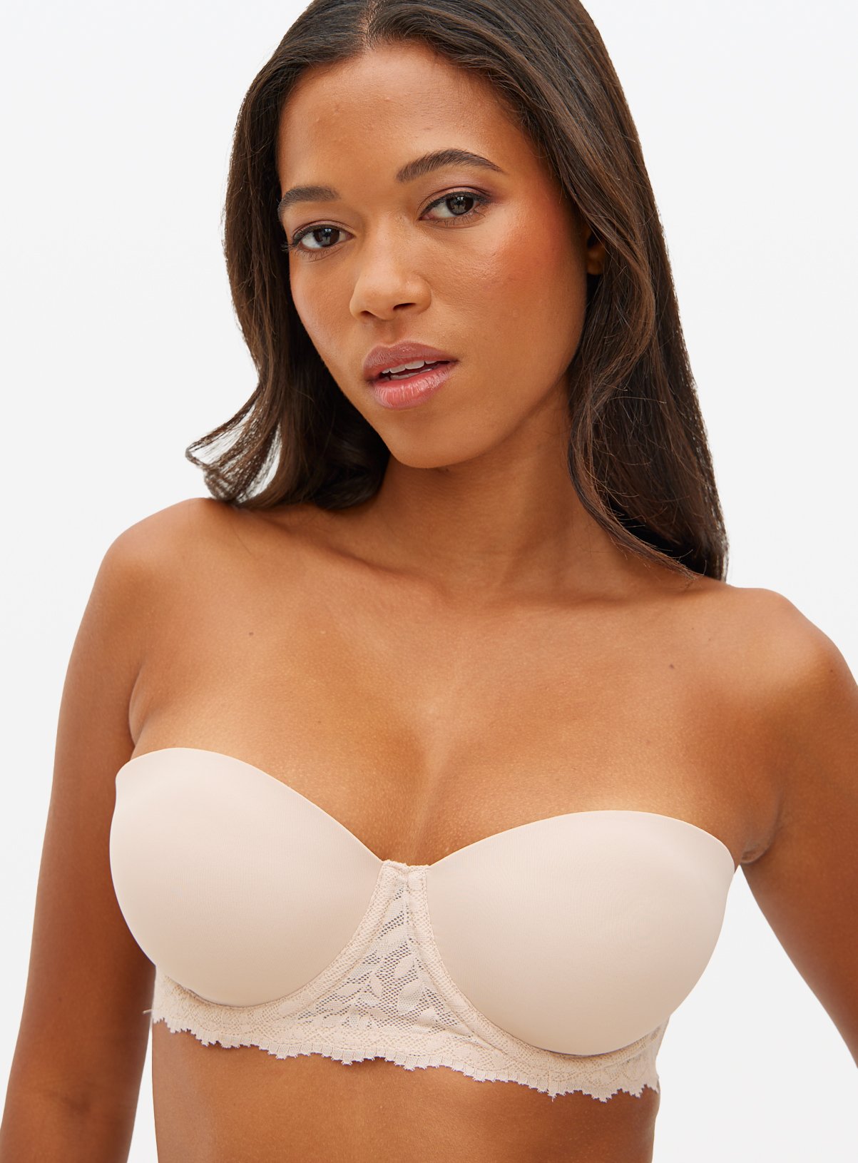 Beige Multiway Soft Cup Balcony Bra 38DD