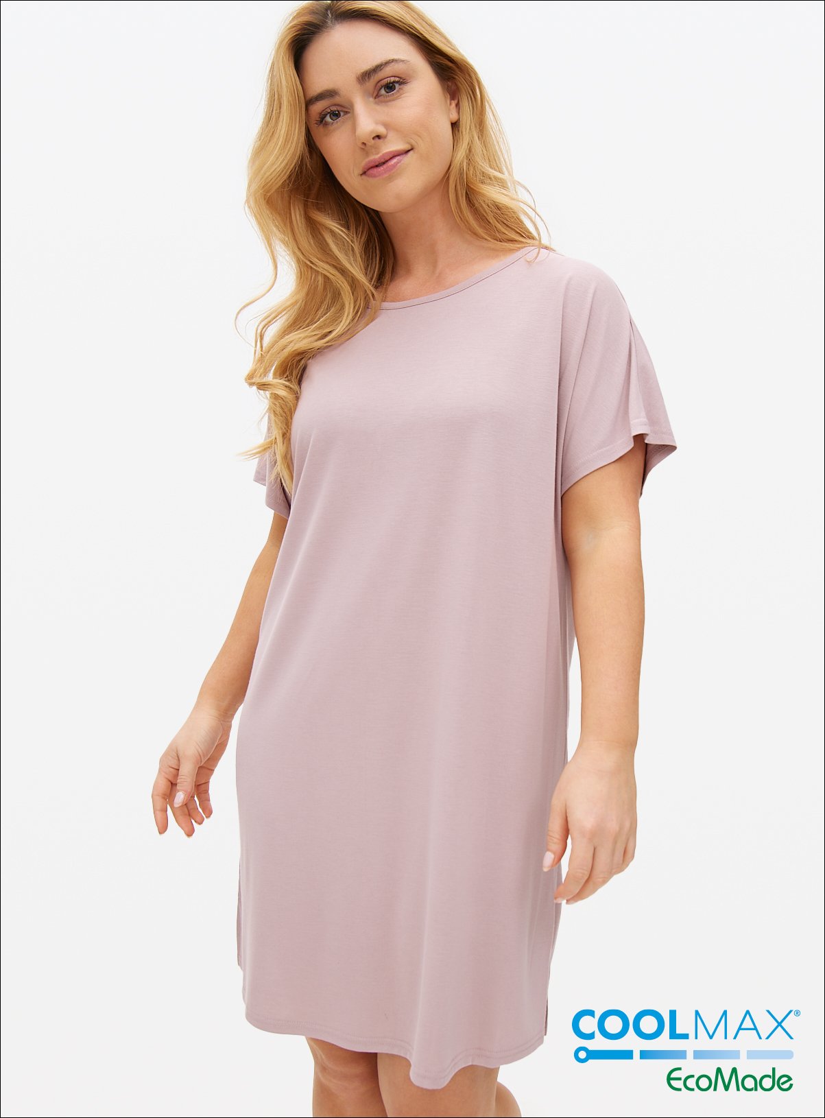 Pink COOLMAX® Blend Nightdress 