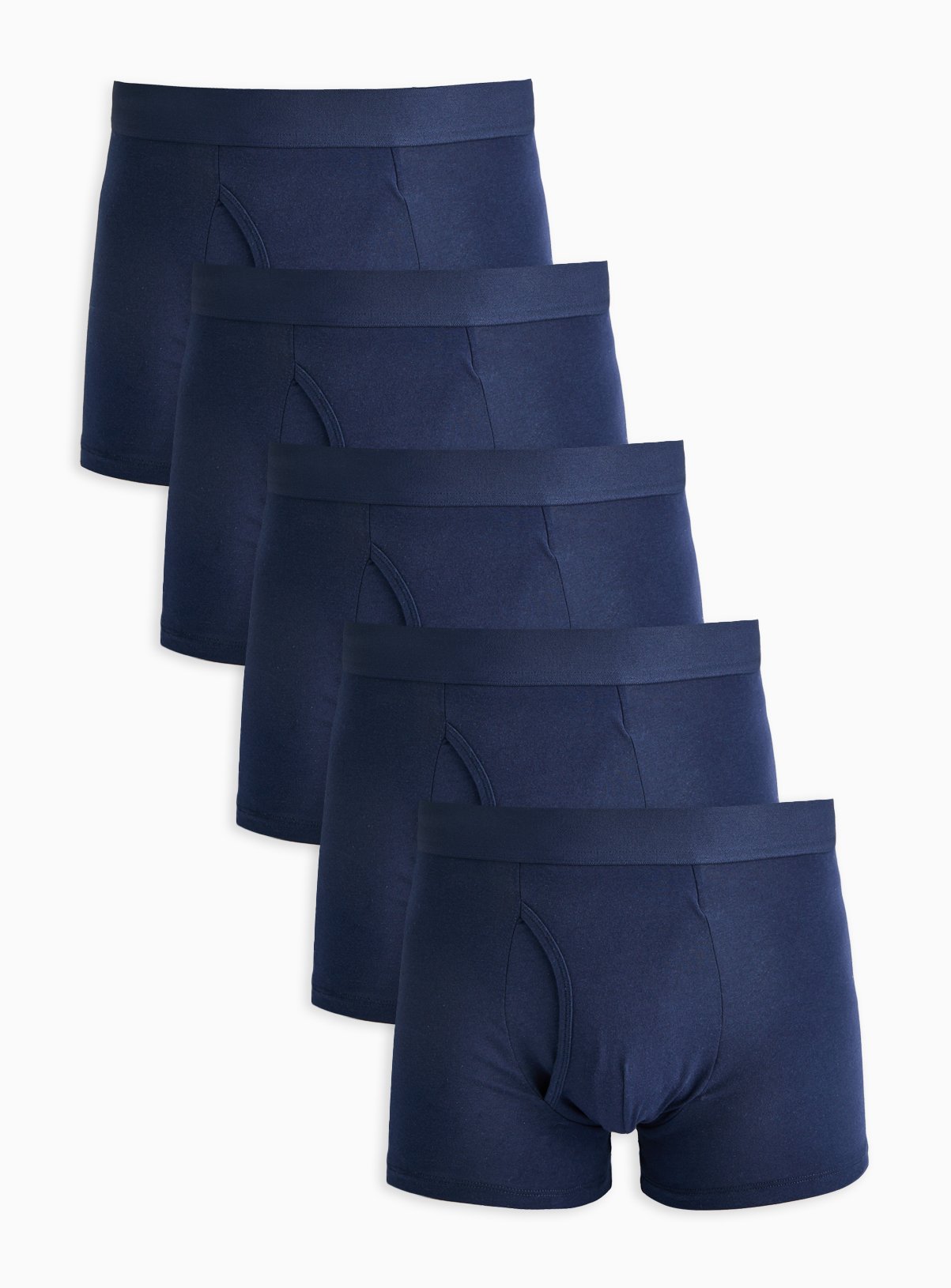 Plain Navy Trunks 5 Pack