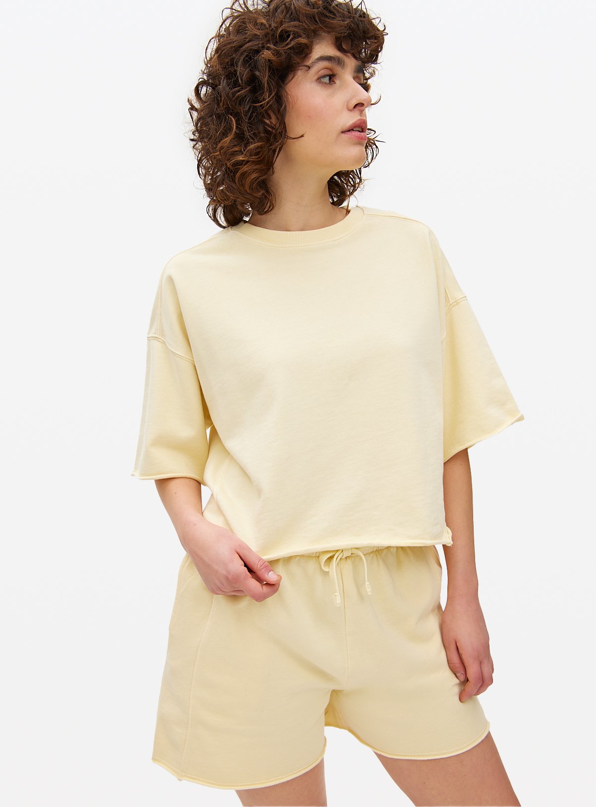 Boxy Short Sleeve Sweatshirt 