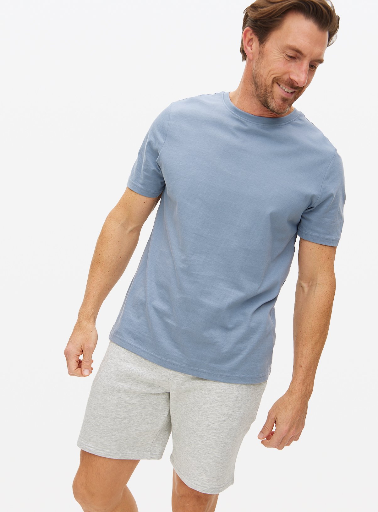 Grey Jersey Drawstring Shorts 