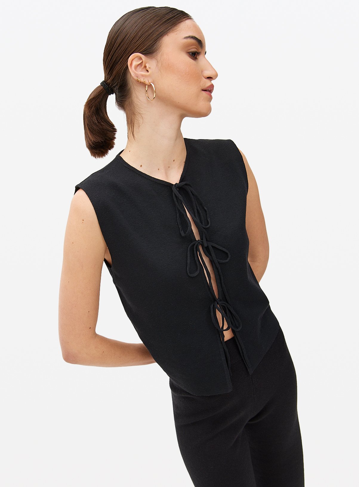 Tie Front Waistcoat 