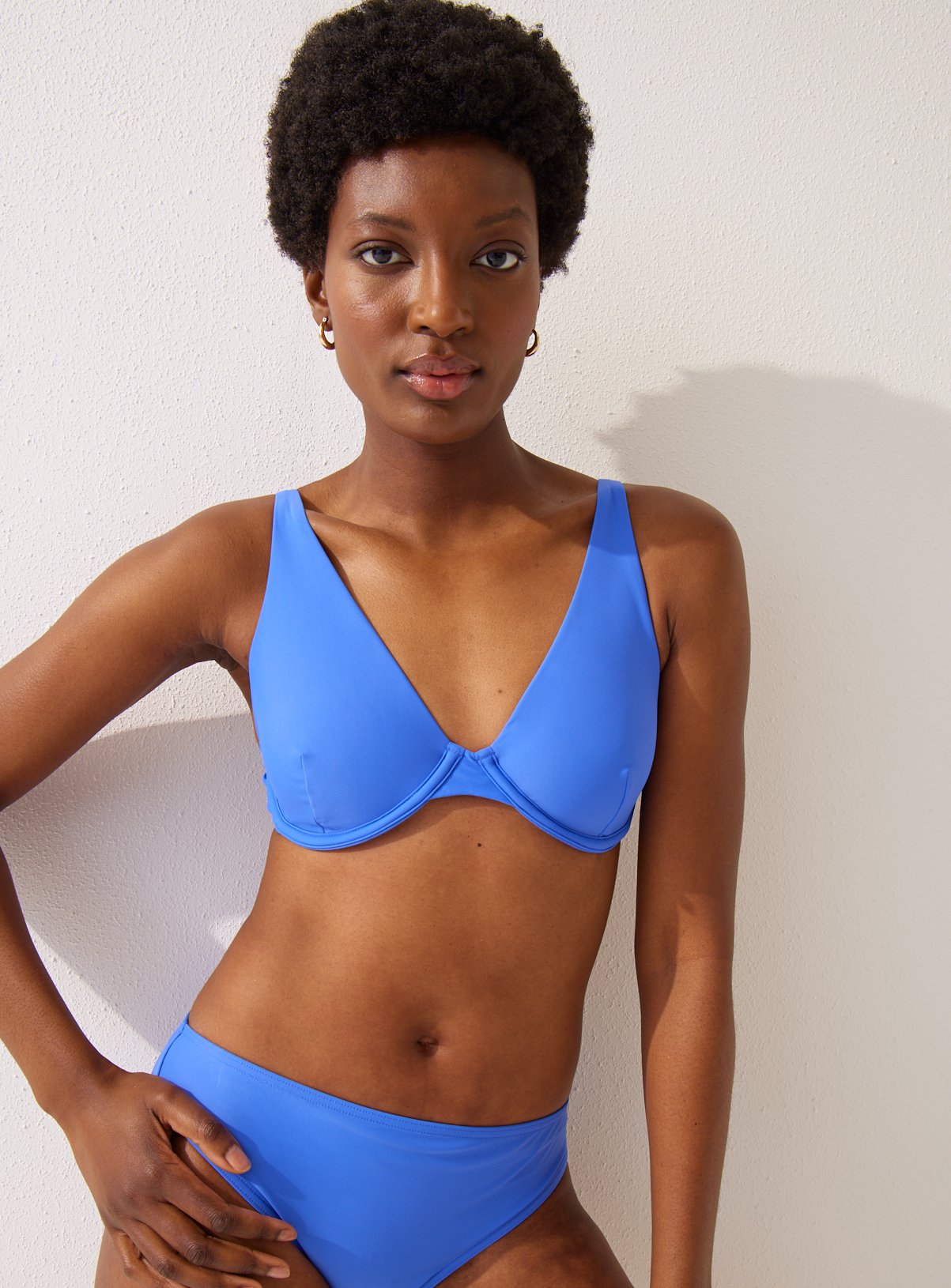 Bright Blue High Apex Bikini Top 