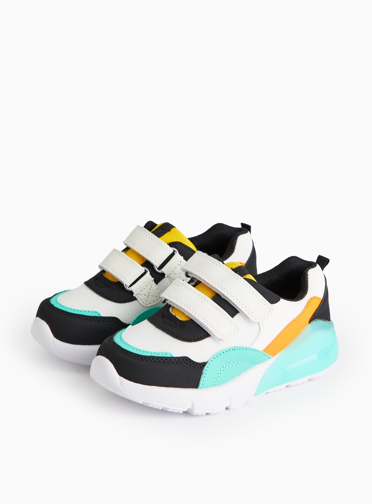 Blue Panel Colour Block Jogger Trainers  