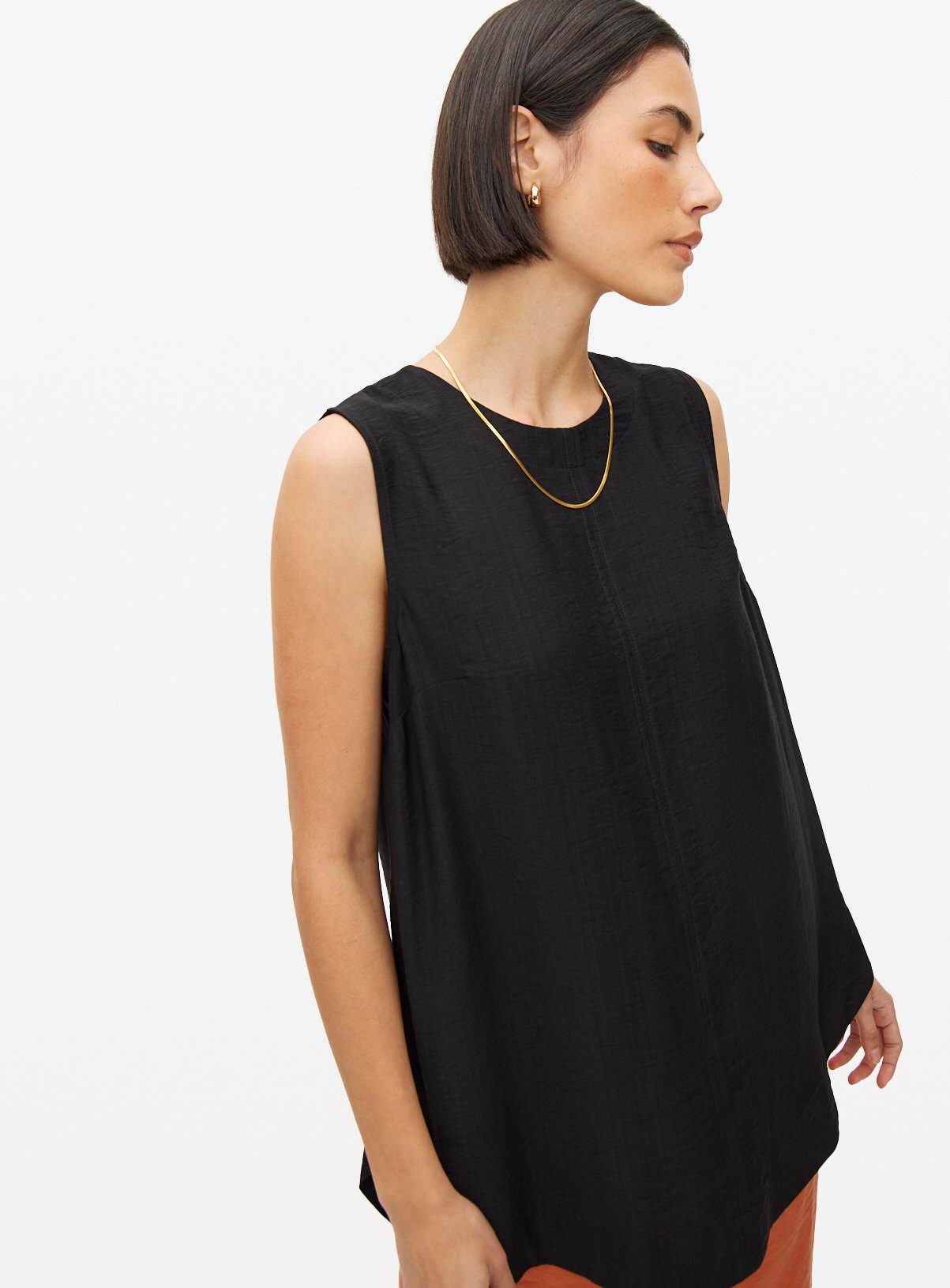 Black Sleeveless Shell Top 20