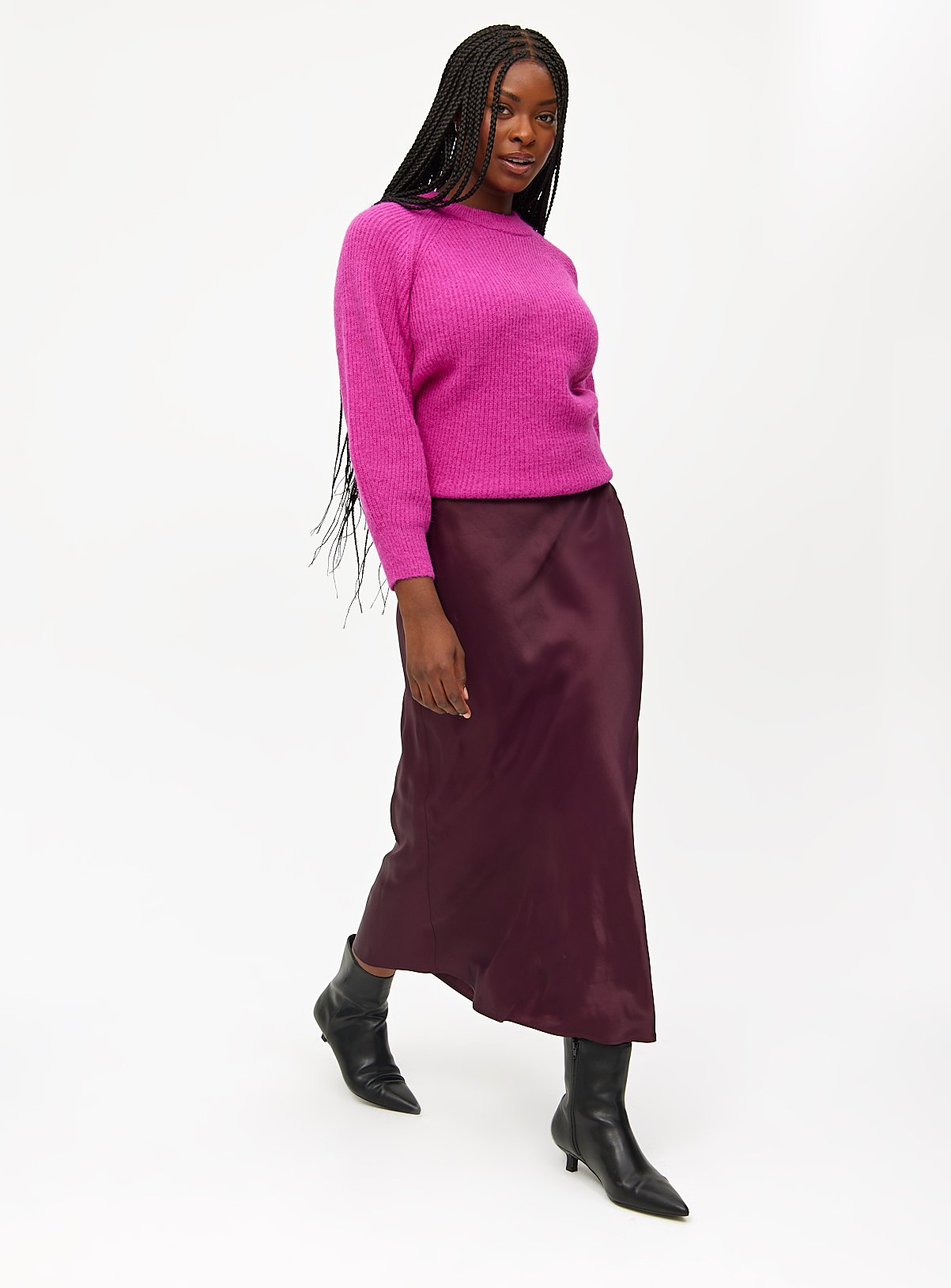 Satin Maxi Skirt 