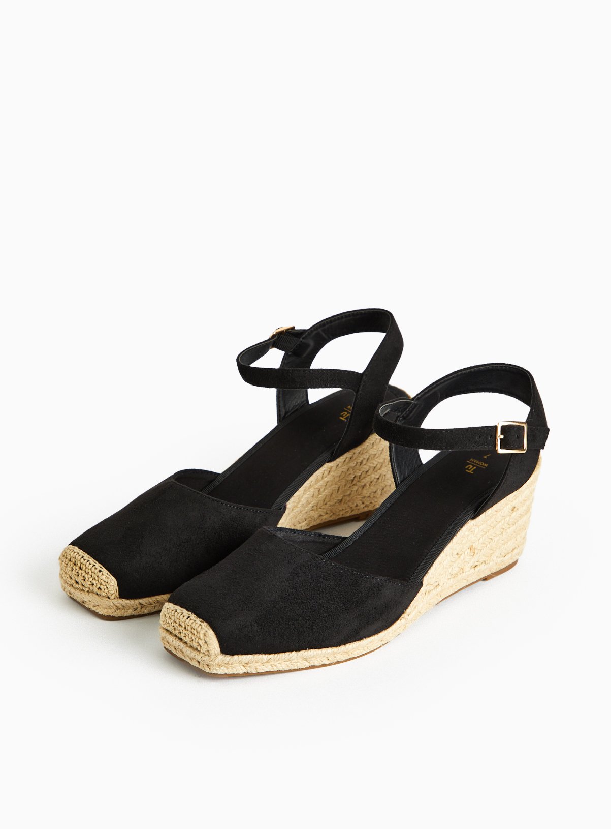 Black Closed Toe Espadrille Sandals
