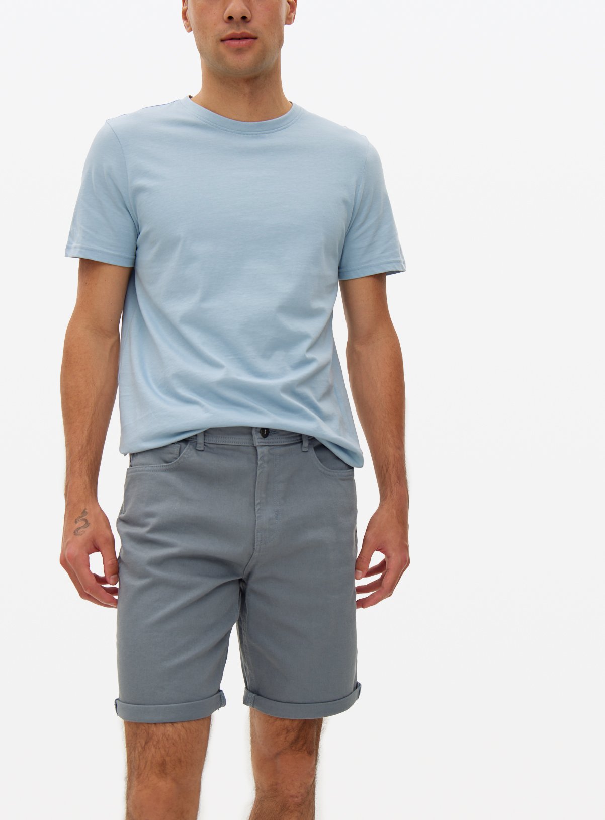 Garment Dye Denim Shorts