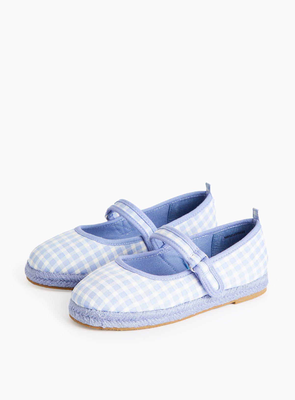 Blue Gingham Mary-Jane Espadrilles 
