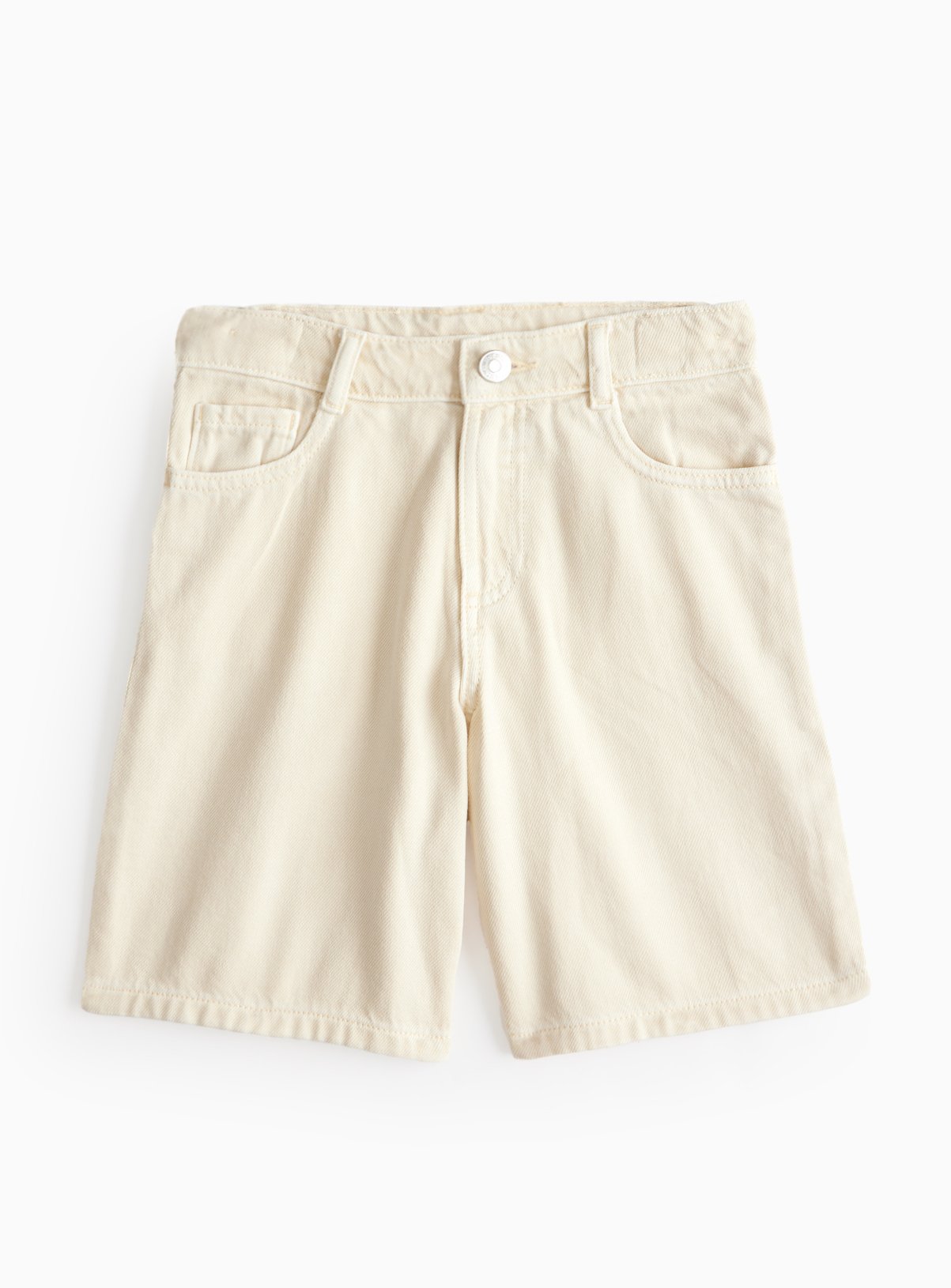 Cream Denim Bermuda Shorts 11 years