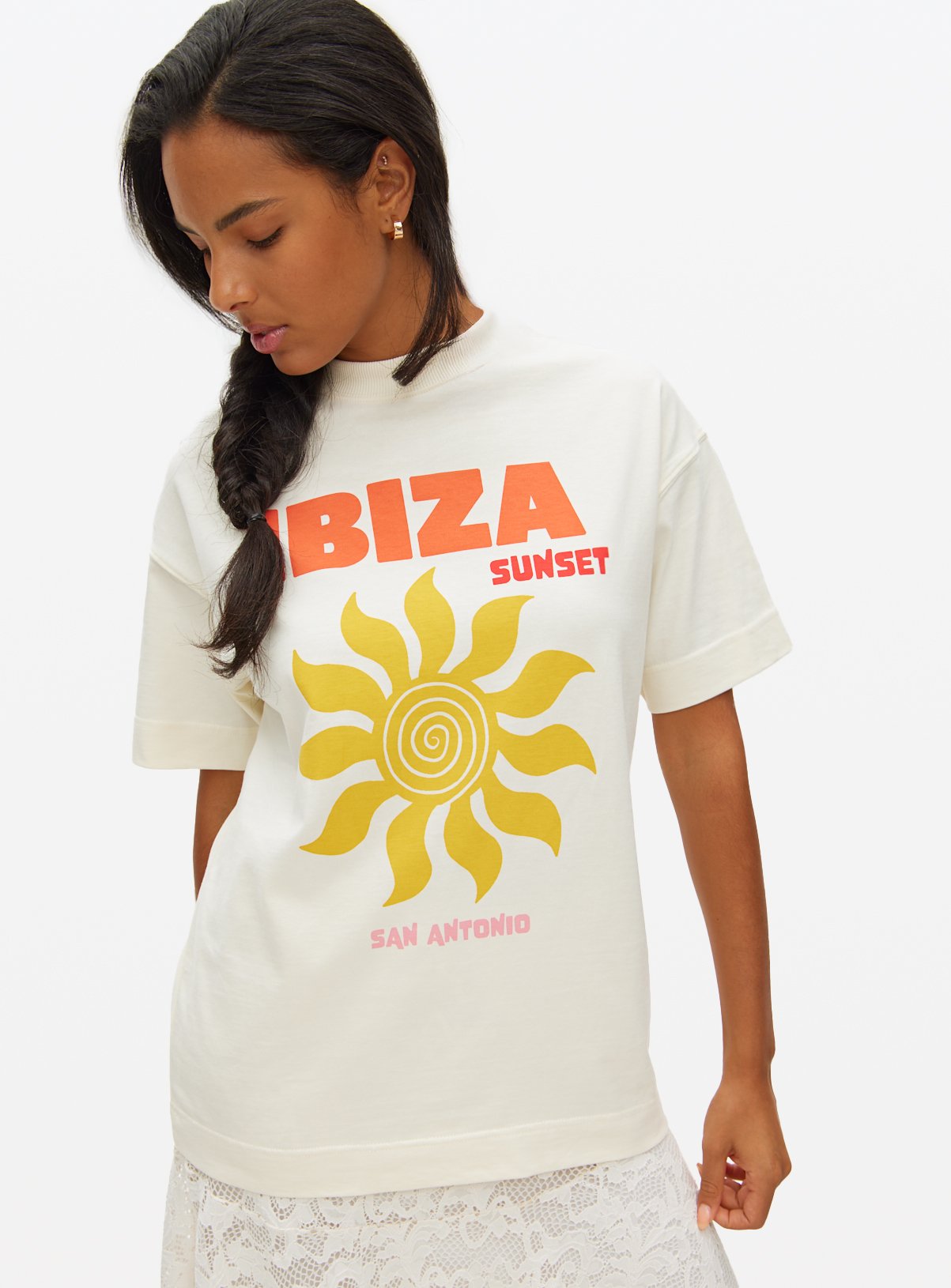 Graphic Print Oversized T-Shirt 