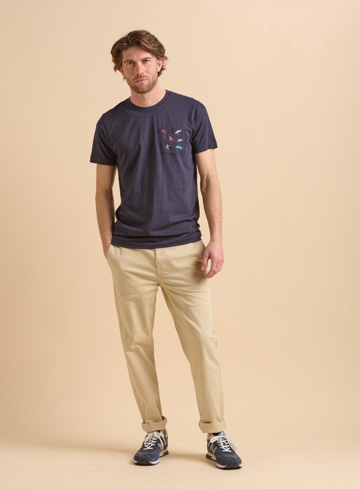 BRAKEBURN Beach Pocket T Shirt 
