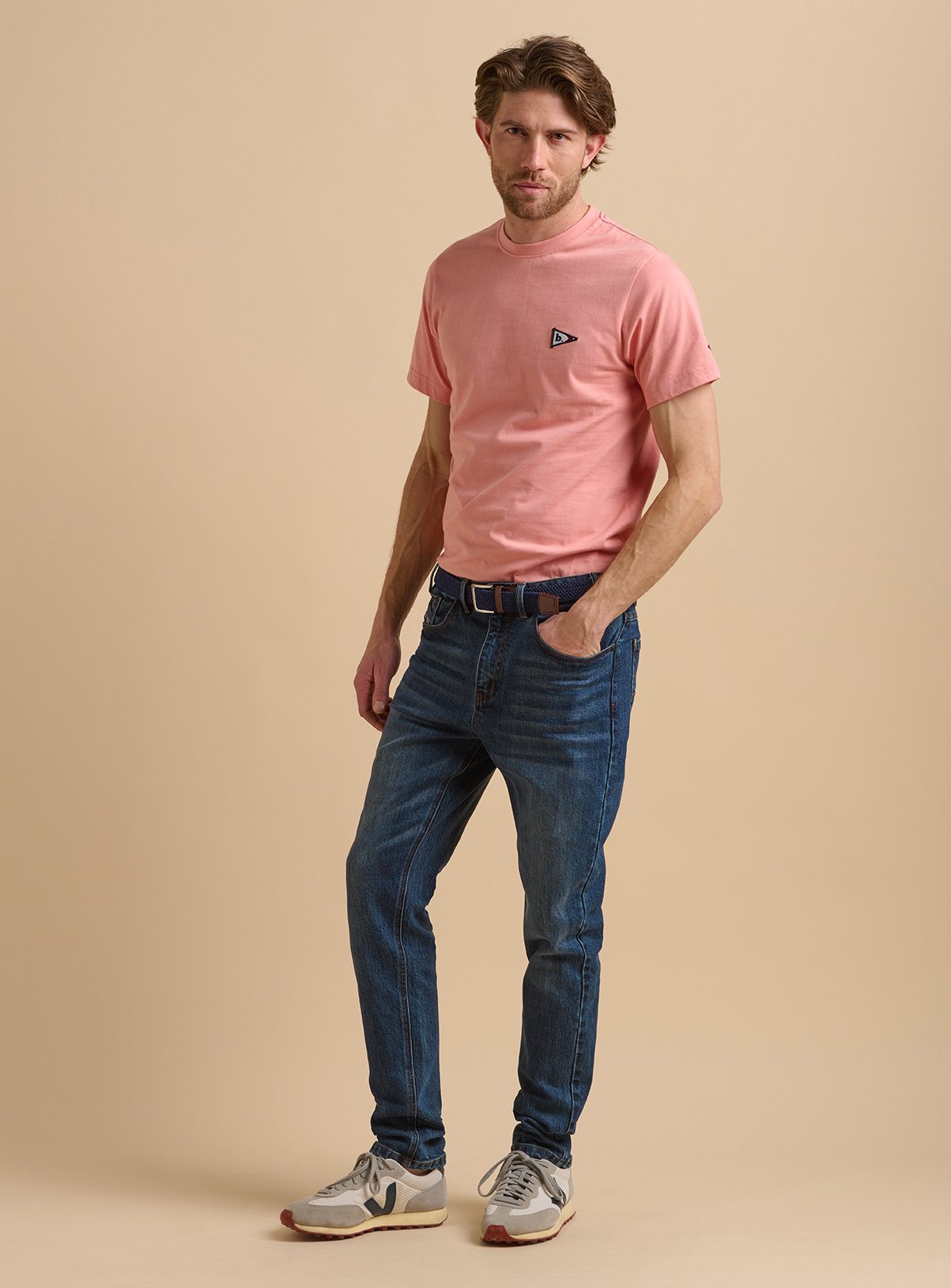 BRAKEBURN Pink Flag T-Shirt S