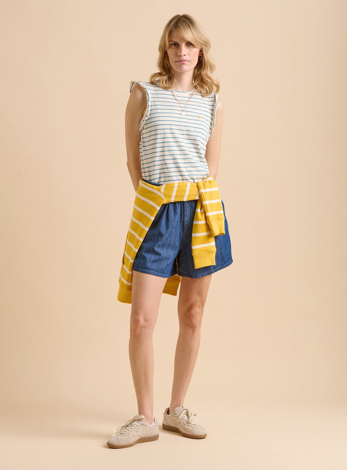 BRAKEBURN Flutter Sleeve T Shirt 