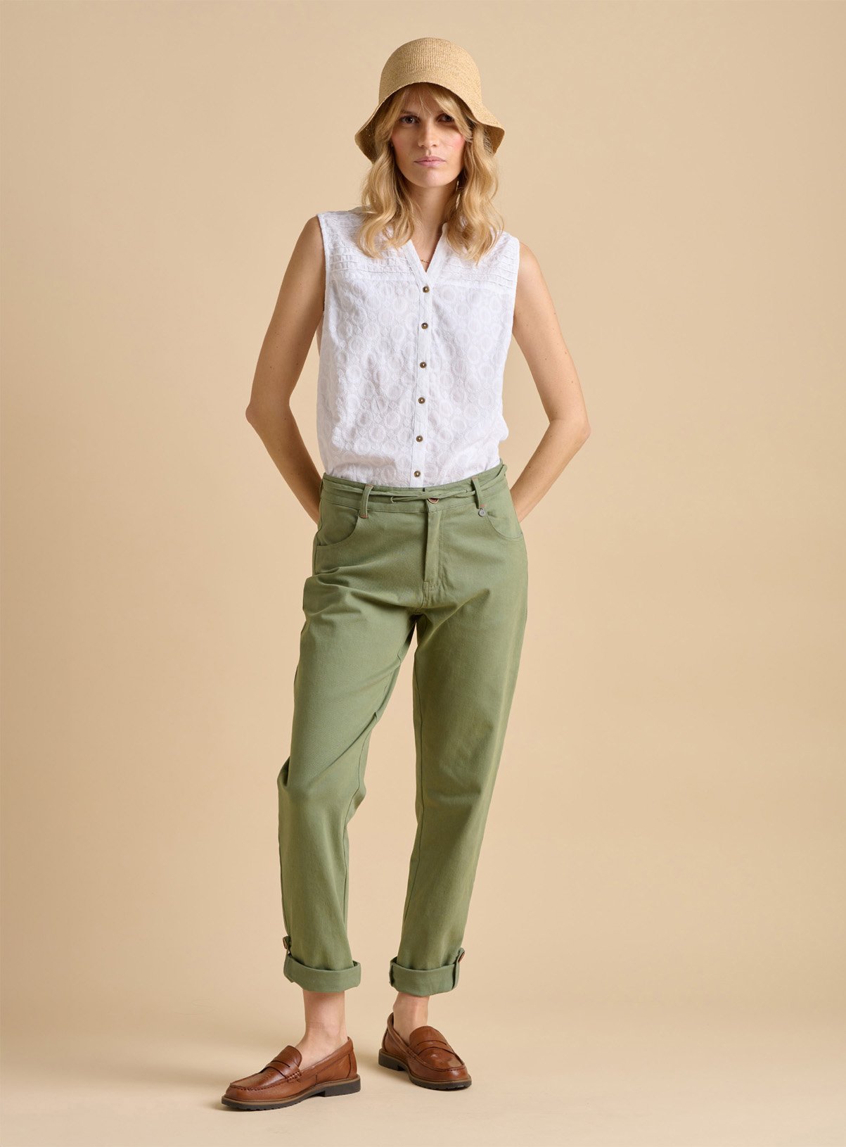 BRAKEBURN Buoy Sleeveless Blouse 