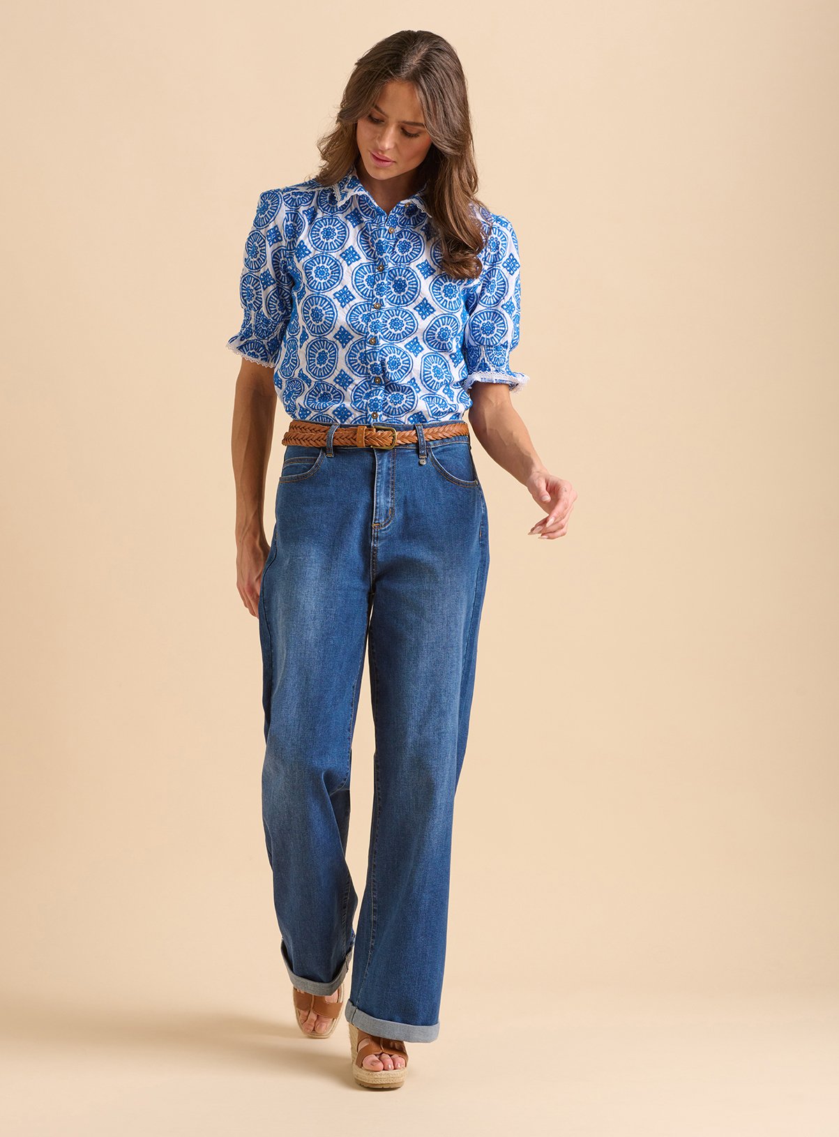 BRAKEBURN Wide Leg Jeans 