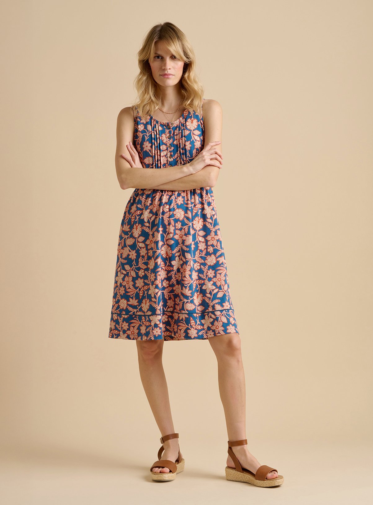 BRAKEBURN Midnight Garden Knee Length Dress 