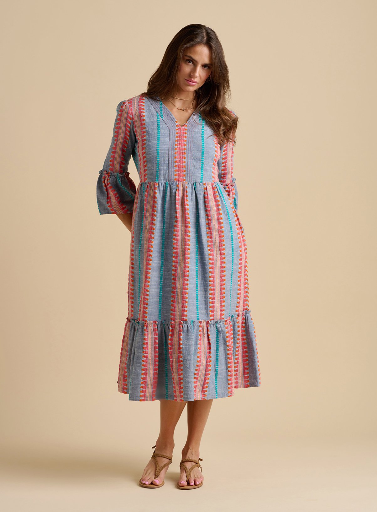 BRAKEBURN Shore Midi Dress 