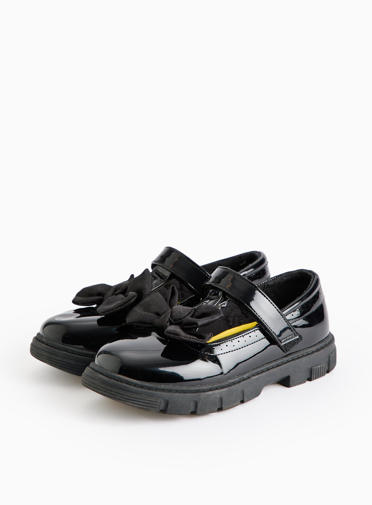 Buy ToeZone® Black Patent T-Bar Glitter Heart Shoes 10 Infant